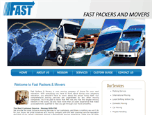 Tablet Screenshot of fastpackersmovers.com
